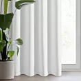 Zasłona biała z tkaniny typu dimout 140x250 cm przelotka - NERISA