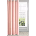 Zasłona pudrowo różowa z matowej gładkiej tkaniny 140x250 cm przelotka - RITA