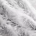 Poszewka szyta RAVENA srebrna z puszystej tkaniny w zwiewne frędzle Italissima Eva Minge