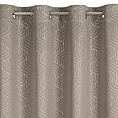 Zasłona ciemnobeżowo, szampańska z tkaniny typu blackout 140x250 cm przelotka OLETA