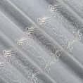 Tkanina firanowa miękka, półprzezroczysta etamina, zdobiona fantazyjnym haftem