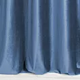 Zasłona szyta na flexach GEMMA granatowa ze szlachetnej grubej tkaniny welwetowej o gramaturze 400g/m2