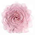 Okrągła poszewka o średnicy 40 cm pudrowa z ozdobnym kwiatem 3D FLORES 6