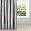 Zasłona szara z miękkiego welwetu 140x250 cm przelotka - SUZANA