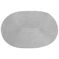 Podkładka owalna na stół srebrna 30 x 45 cm JUDY 2 pleciona