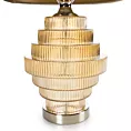 Lampa stołowa nocna szampańska FENA z welwetowym abażurem