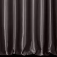Zasłona szyta na taśmie 8 cm ciemnobrązowa z jednokolorowej gładkiej tkaniny