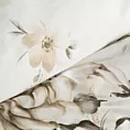 Pościel 140x200 cm bawełniana kolor jasnokremowy, beżowy z wzorem kwiatowym SPRING 41