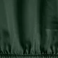 Prześcieradło z gumką 220x200 cm z satyny bawełnianej kolor ciemnozielony 125 g/m2 DINA Diva Line