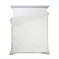 Narzuta kremowa 170x210 cm z geometrycznym wzorem wykonana techniką hot press ALARA 5 Design 91