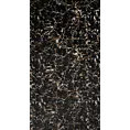 Zasłona welwetowa czarna zdobiona lśniącym marmurkiem 140x270 taśma - DORI