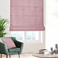Roleta rzymska WALDO jasnoróżowa ze szlachetnej grubej tkaniny welwetowej o gramaturze 400g/m2