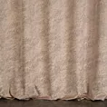 Zasłona szyta na taśmie 5 cm kremowa z welwetowej tkaniny w drobny melanż