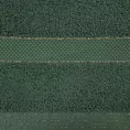 Ręcznik kąpielowy 70x140 cm bawełniany kolor zielony z bordiurą w paseczki 500 g/m2 BARI