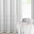Firana biała z matowej siatki 140x250 cm przelotka - ELIRA