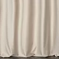 Zasłona szyta na taśmie 5 cm kremowa z miękkiej półmatowej tkaniny welwetowej