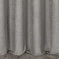 Zasłona szyta na taśmie 5 cm szara z miękkiej w dotyku tkaniny szenilowej