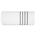 Ręcznik kąpielowy 50x90 cm bawełniany kolor biały z ozdobnym stębnowaniem na bordiurze 500 g/m2 FIORE