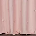 Zasłona różowa w motylki 140x250 cm przelotka - WENDY