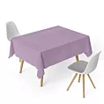 Obrus szyty ENYA liliowy z miękkiej półmatowej tkaniny welwetowej