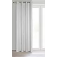 Zasłona srebrna z tkaniny szenilowej 135x250 przelotka - ALETA