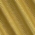 Zasłona welwetowa złota we wzór geometryczny 140x250 przelotka - INGA - Pierre Cardin