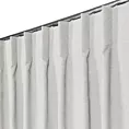 Zasłona jasnoszara z tkaniny welurowej 50x260 cm szerokość po zmarszczeniu flex 1:1,5 Dora