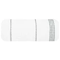 Ręcznik kąpielowy 70x140 cm bawełniany kolor biały ze stębnowaną bordiurą 500 g/m2 MIRA