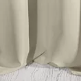 Zasłona ciemnobeżowa z matowej gładkiej tkaniny 140x270 cm taśma - RITA