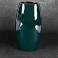 Wazon ceramiczny AMORA 2 o lśniącej powierzchni ze złotym detalem