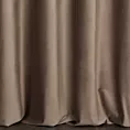 Zasłona szyta na taśmie 5 cm jasnobrązowa z miękkiej półmatowej tkaniny welwetowej