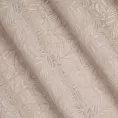 Zasłona beżowa z welwetu wytłaczanego w liście 140x250 cm przelotka  -  OCTAVIA