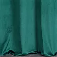 Zasłona turkusowa z aplikacją z błyszczącego welwetu 140x250 cm przelotka - AGNES - Design 91