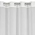 Firana biała z delikatnymi prążkami i efektem deszczyku 140x250 cm przelotka PILAR