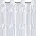 Zasłona biała zdobiona fantazyjnym wzorem 140x250 cm przelotka - SOTERA - Eva Minge