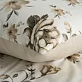 Pościel 140x200 cm bawełniana kolor jasnokremowy, beżowy z wzorem kwiatowym SPRING 41
