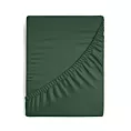 Prześcieradło gładkie z gumką 100x200 cm z satyny bawełnianej kolor ciemnozielone 125 g/m2 NOVA 3