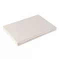 Prześcieradło gładkie bez gumki 160x210 cm z satyny bawełnianej kolor beżowy 125 g/m2 NOVA