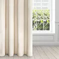 Zasłona jasnobeżowa z ekskluzywnego aksamitnego welwetu 290 g/m2 140x250 cm 10 szt. przelotek - VILLA