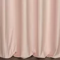 Zasłona szyta na taśmie 5 cm jasnoróżowa z miękkiej półmatowej tkaniny welwetowej