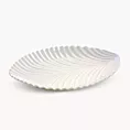 Patera dekoracyjna z wytłaczanym wzorem w perłowym odcieniu NELA