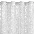 Firana biała z siateczki z moherową nicią 140x250 cm przelotka - KLOE