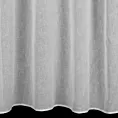 Firana biała w stylu eko z etaminy z ozdobnym ażurowym pasem 140x250 cm przelotka MARISA