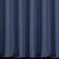 Zasłona szyta na taśmie 8 cm granatowa z ekologicznej tkaniny o naturalnym splocie