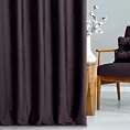Zasłona szyta na flexach ciemnofioletowa z miękkiej półmatowej tkaniny welwetowej