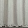 Zasłona szyta na flexach beżowa z miękkiej tkaniny szenilowej o wyraźnym splocie z efektem melanżu