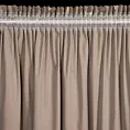 Zasłona welwetowa brązowo, złocista zdobiona marmurkiem 140x270 cm taśma - MOLLY