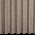 Firana szyta na taśmie 5 cm brązowo złocista z delikatnej siateczki przetykanej błyszczącą, lureksową nicią wykończona obciążnikiem Italissima Eva Minge