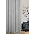 Zasłona szyta na taśmie 5 cm szara z tkaniny typu bukla z efektem melanżu