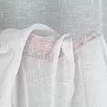 Firana biała w stylu eko z gładkiej etaminy półtransparentna 300x250 cm przelotka LEXY